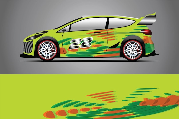 Vector de diseño de envoltura de calcomanía de coche