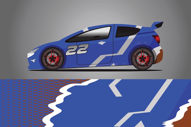 Vector de diseño de envoltura de calcomanía de coche