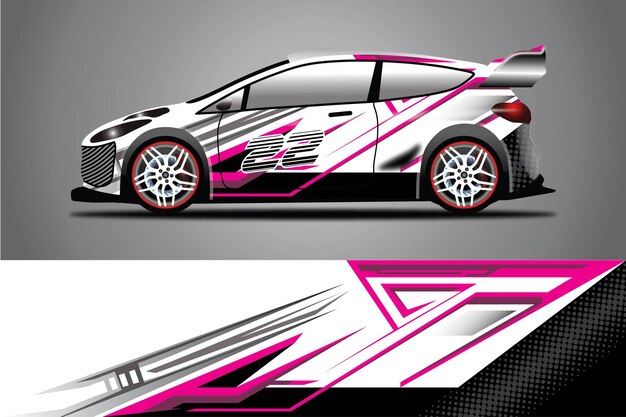 Vector de diseño de envoltura de calcomanía de coche