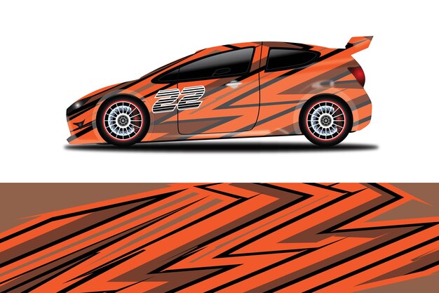 Vector de diseño de envoltura de calcomanía de coche