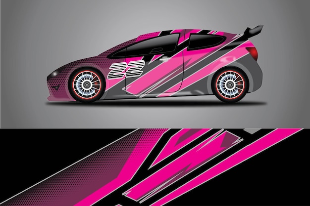 Vector de diseño de envoltura de calcomanía de coche