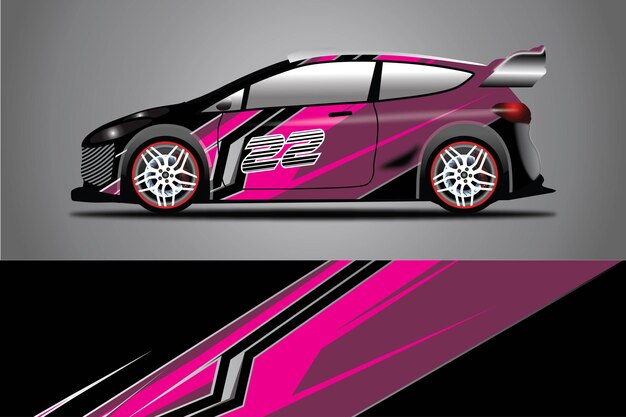 Vector de diseño de envoltura de calcomanía de coche