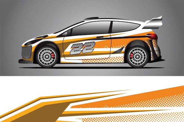 Vector de diseño de envoltura de calcomanía de coche