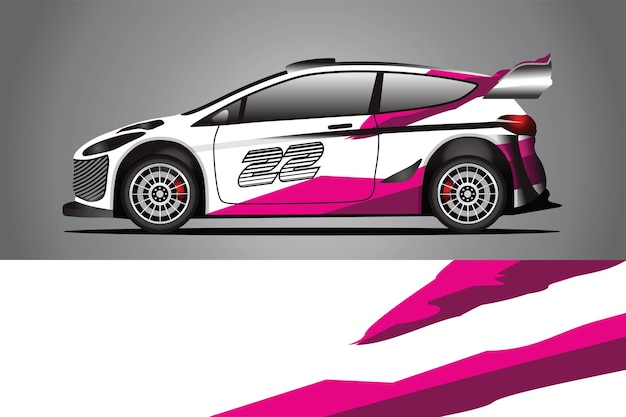 Vector de diseño de envoltura de calcomanía de coche