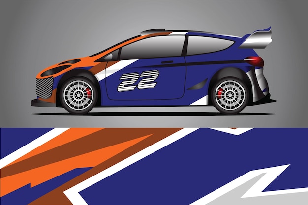 Vector de diseño de envoltura de calcomanía de coche