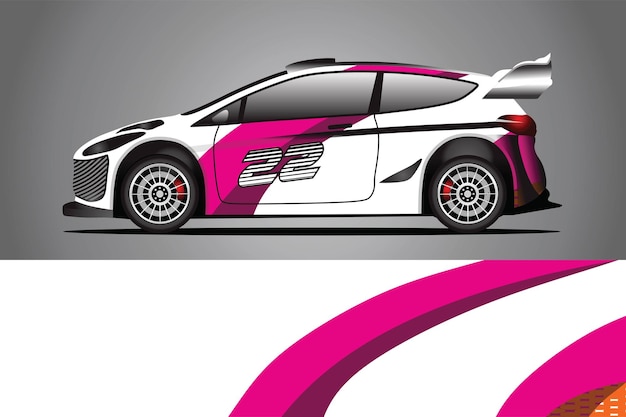 Vector de diseño de envoltura de calcomanía de coche