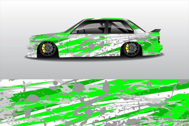 vector de diseño de envoltura de calcomanía de coche