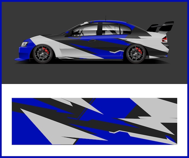 Vector de diseño de envoltura de coche