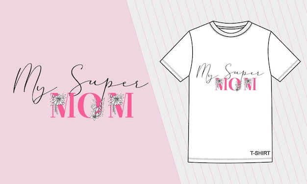 Vector de diseño estético de la camiseta del Día de la Madre