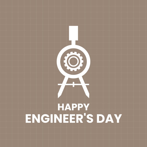 Vector de diseño de feliz día de los ingenieros