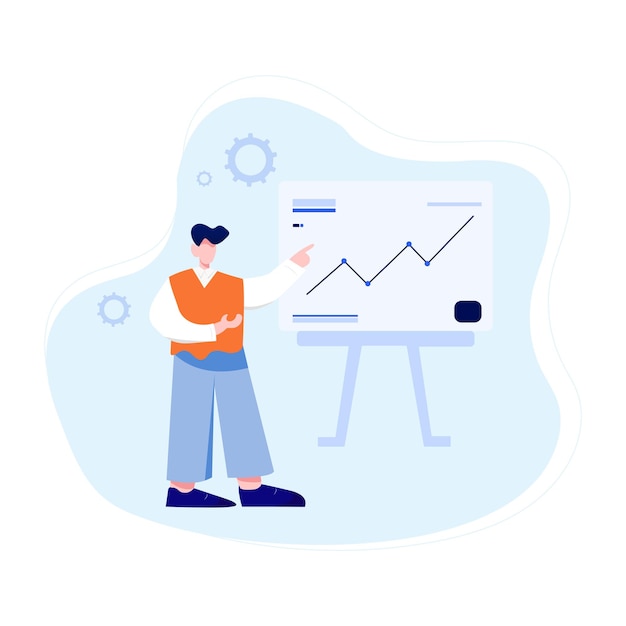 Vector de diseño de finanzas de ilustración plana