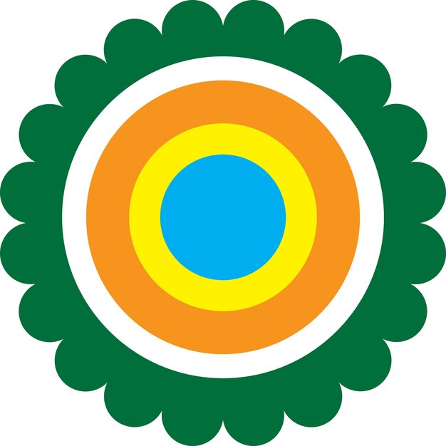 Vector de diseño floral con fondo blanco