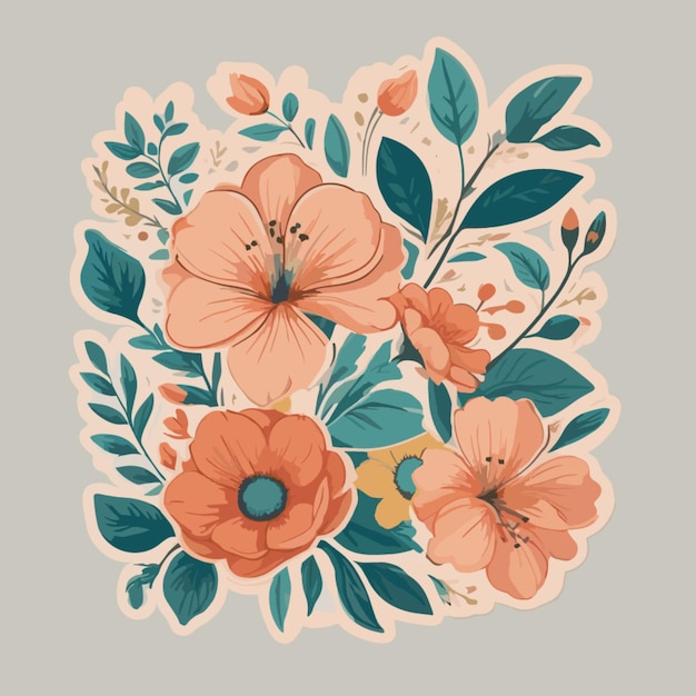 Vector de diseño floral