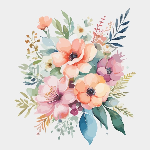 Vector de diseño floral