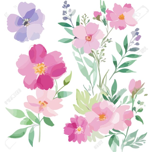 Vector de diseño floral