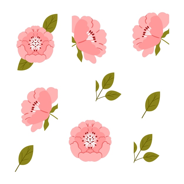 Vector de diseño de flores Vector de racimo de flores