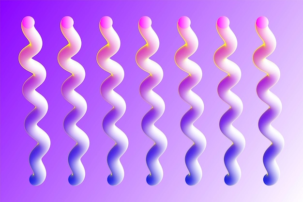 Vector diseño fluido de serpiente abstracto profesional moderno con plantilla de vector 3d de círculo de color degradado