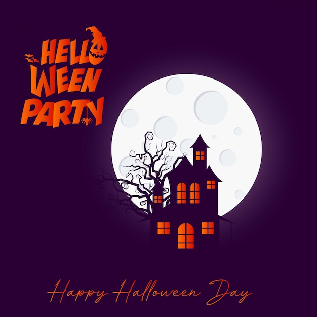 Vector vector de diseño de folleto feliz halloween