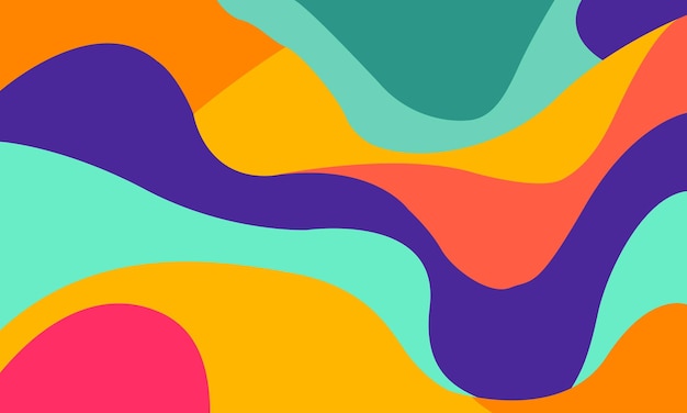Vector de diseño de fondo abstracto y colorido