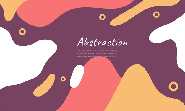 Vector de diseño de fondo abstracto con estilo dibujado a mano