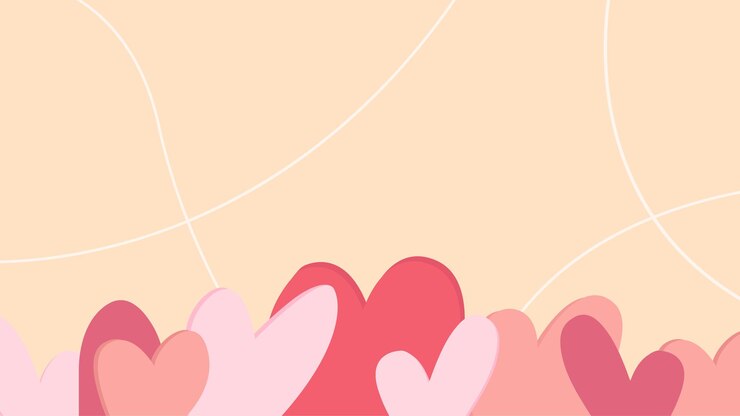 Vector de diseño de fondo abstracto moderno. Diseño de fondo de amor plano vintage.
