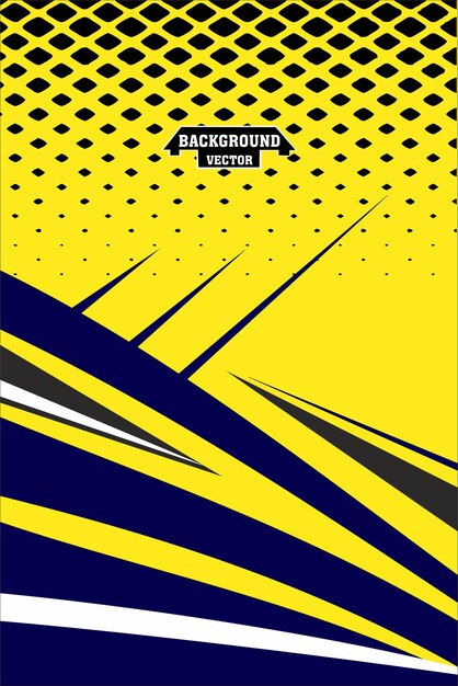 Vector de diseño de fondo amarillo y azul abstracto