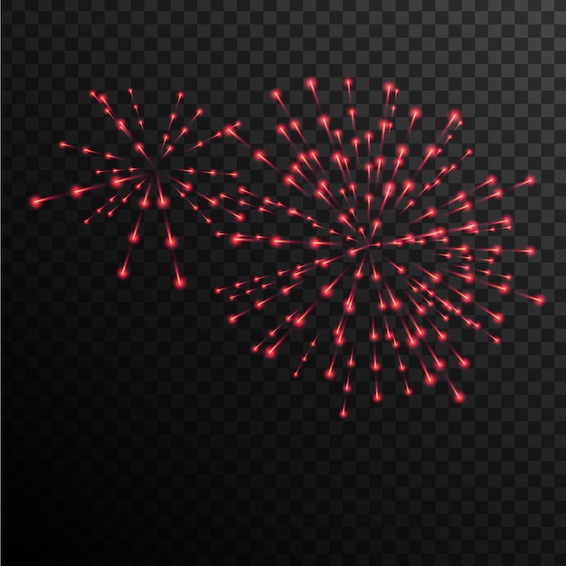 Vector de diseño de fondo de fuegos artificiales realista