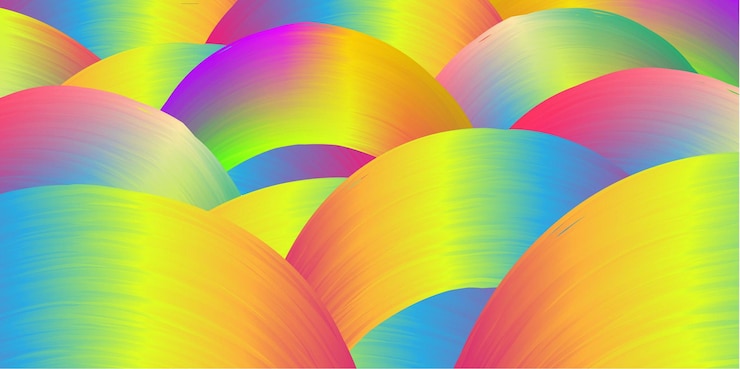 Vector vector de diseño de fondo de líneas de alambre ondulado curvo multicolor