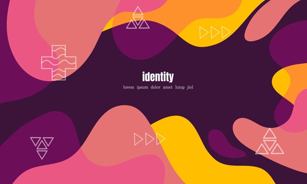 vector de diseño de fondo líquido abstracto