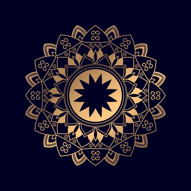 Vector de diseño de fondo de mandala premium