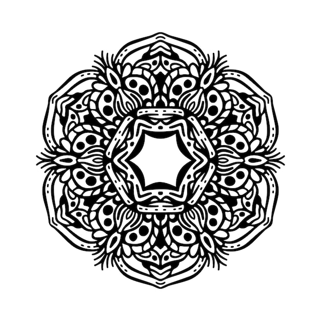 Vector de diseño de fondo de mandala