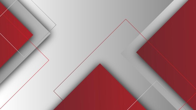 Vector de diseño de fondo moderno de borde de negocios rojo