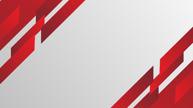 Vector de diseño de fondo moderno de borde de negocios rojo