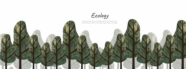 vector de diseño de fondo de naturaleza de hojas para fondo de naturaleza de ecología