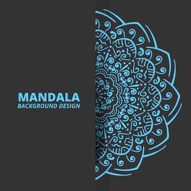 Vector de diseño de fondo de ornamento de mandala