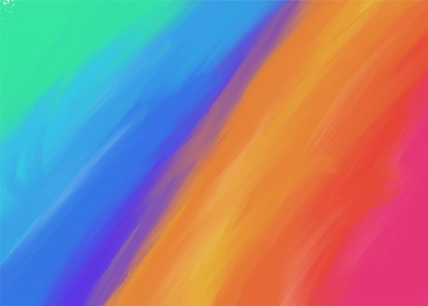 Vector de diseño de fondo de pintura de pincel de efecto colorido
