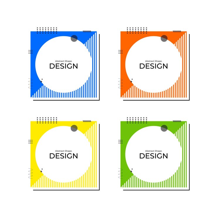 Vector de diseño de forma de caja abstracta creativa