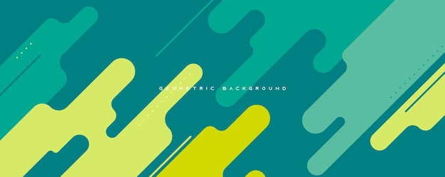 Vector de diseño de formas geométricas diagonales de fondo verde dinámico abstracto