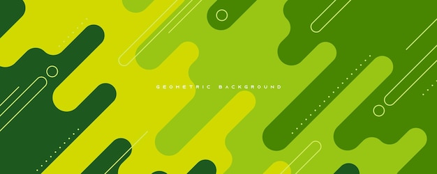 Vector de diseño de formas geométricas diagonales de fondo verde dinámico abstracto