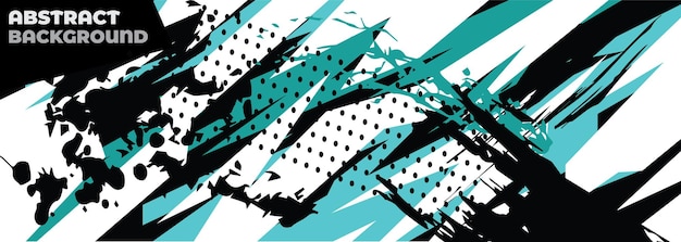 vector de diseño geométrico de forma de envoltura de calcomanía de coche abstracto