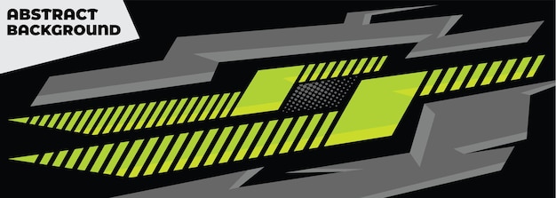 vector de diseño geométrico de forma de envoltura de calcomanía de coche abstracto
