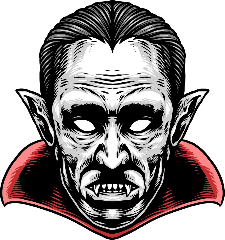 Vector vector de diseño de hallowen drácula
