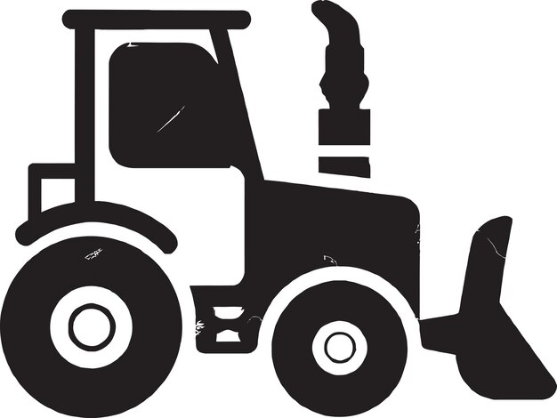 Vector de diseño de icono de campo de tractor
