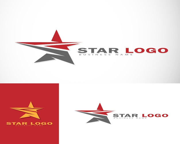 Vector de diseño de icono creativo de logotipo de estrella