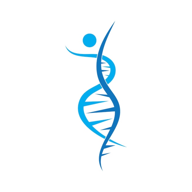 Vector de diseño de icono de logotipo de ADN humano
