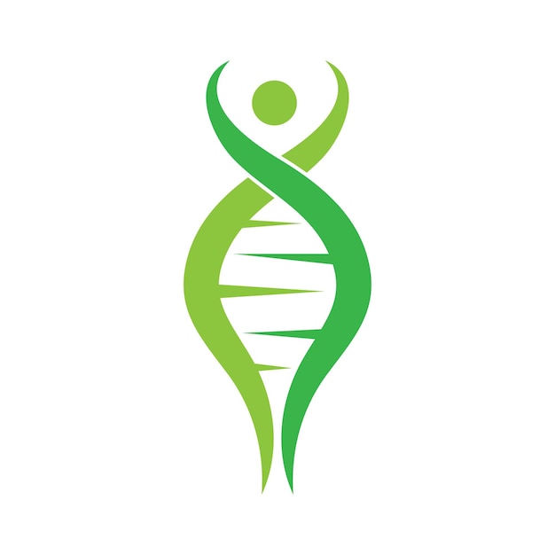 Vector de diseño de icono de logotipo de ADN humano