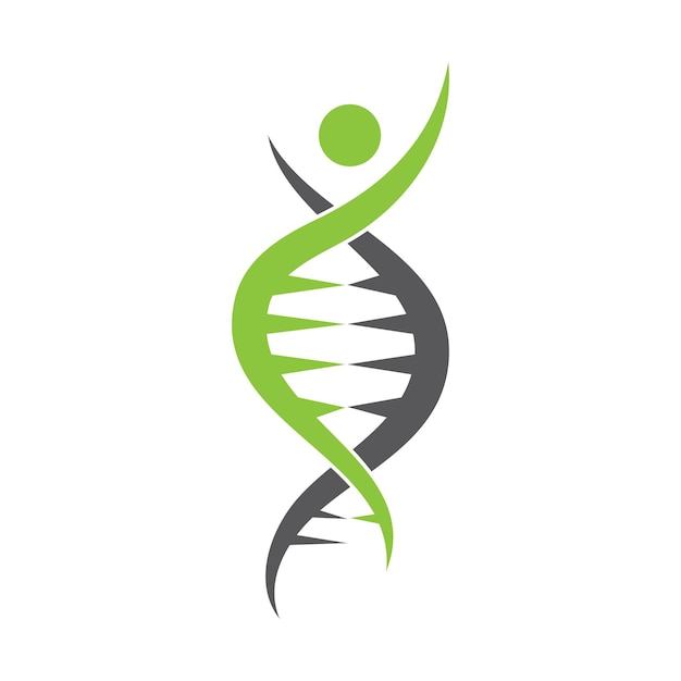 Vector de diseño de icono de logotipo de ADN humano