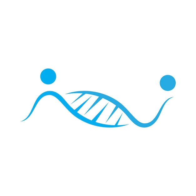 Vector de diseño de icono de logotipo de ADN humano