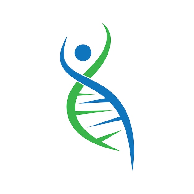 Vector de diseño de icono de logotipo de ADN humano