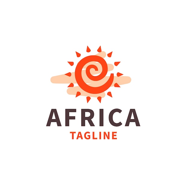 Vector de diseño de icono de logotipo de áfrica